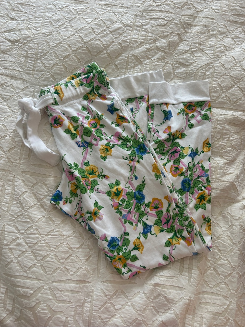 The Beaufort bonnet company floral trellis print pajama pants size xs